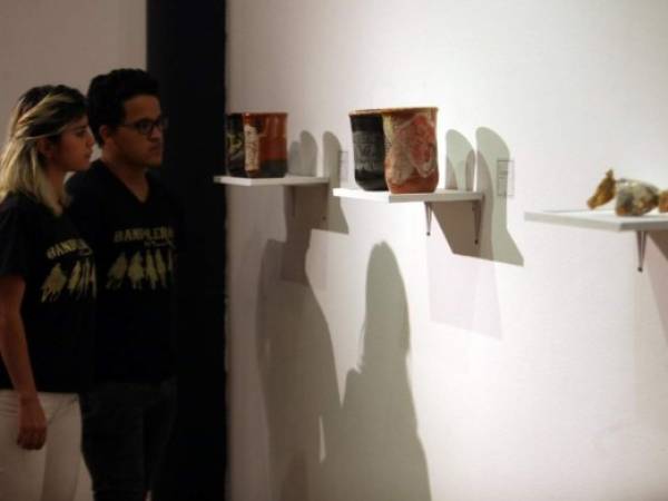 Los temas de la cultura indígena y actual son de interés en la obra de la artista Luz Medina Bonta. Foto: Emilio Flores / EL HERALDO.