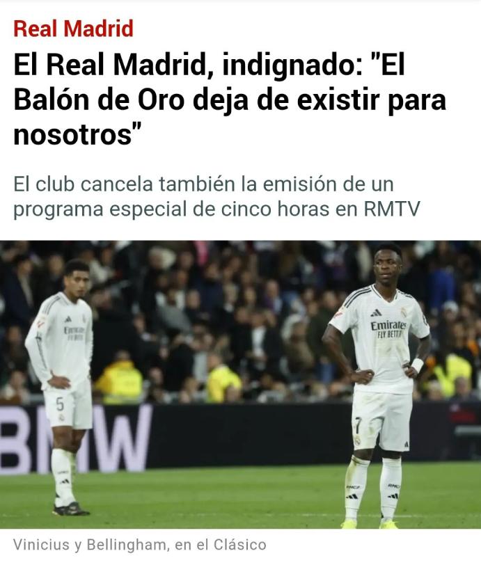 Vinicius no ganará el Balón de Oro y la prensa reacciona: “La mayor vergüenza en años”