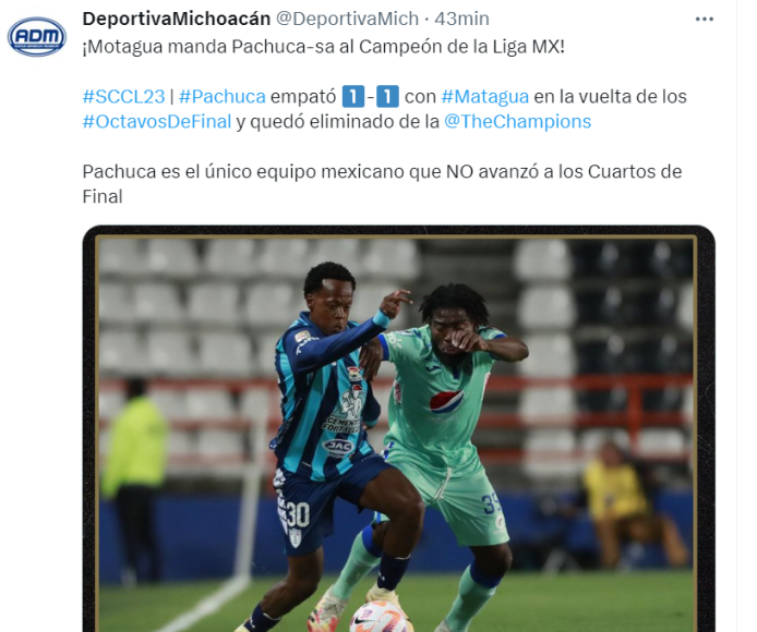 Prensa mexicana explota contra Pachuca por caer derrotado ante Motagua