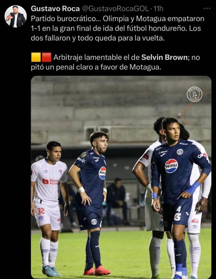 Lo que dicen medios y periodistas tras la final de ida de Motagua ante Olimpia