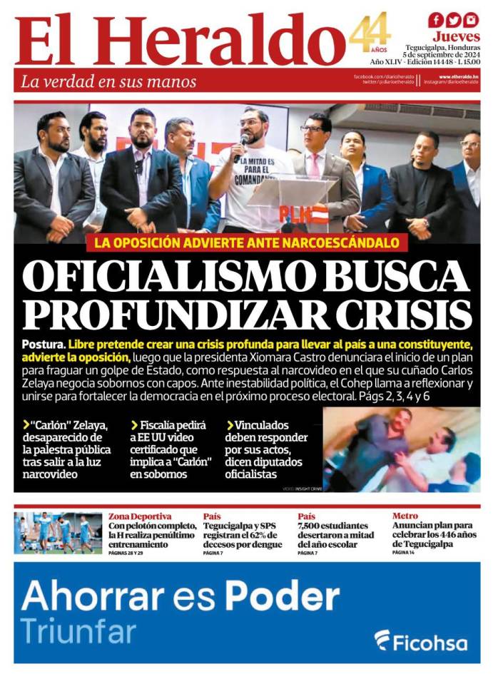 Oficialismo busca profundizar crisis