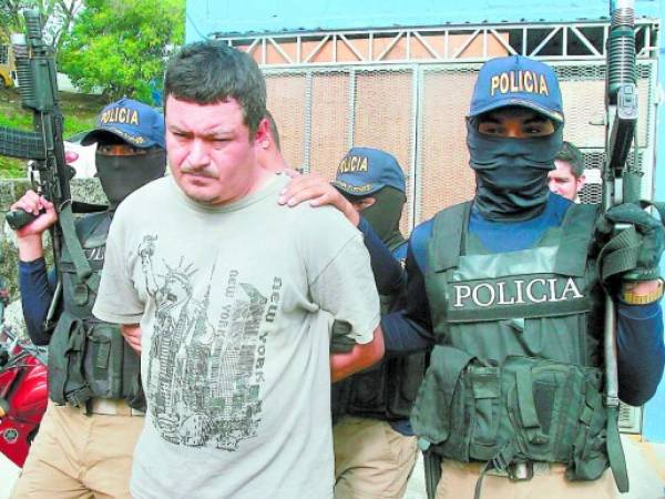 El presunto extorsionador Marvin Omar Godoy, alias “El Crimen”, fue capturado por el delito de extorsión.