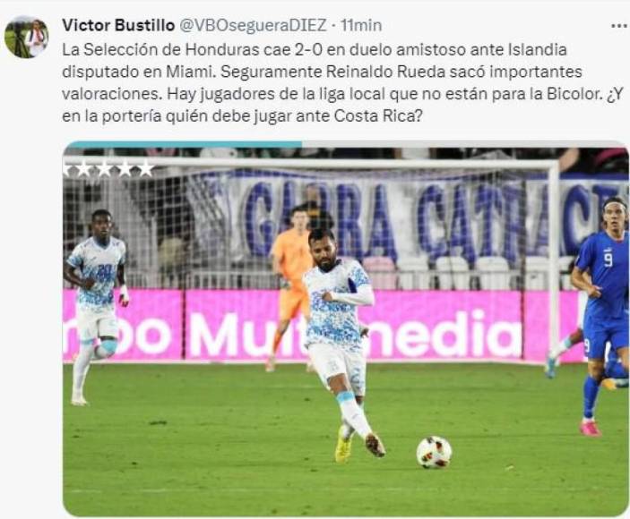 Lo que dicen los periodistas tras derrota de Honduras ante Islandia