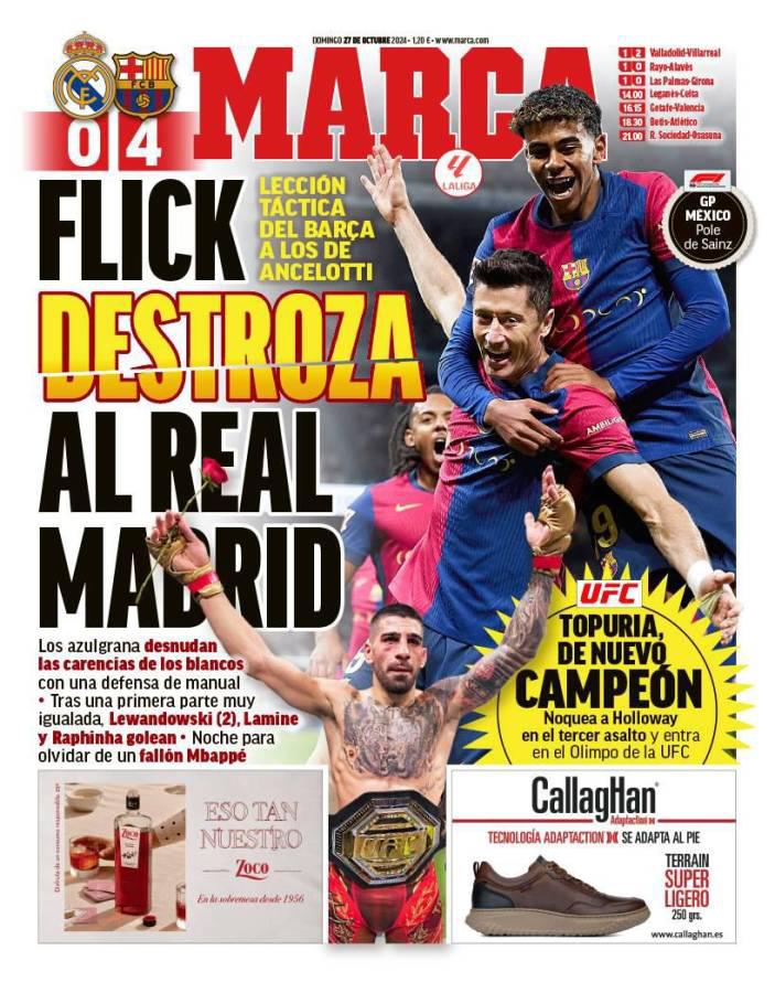 Barcelona humilló a Real Madrid y estas son las portadas de la prensa: “Nueva era”