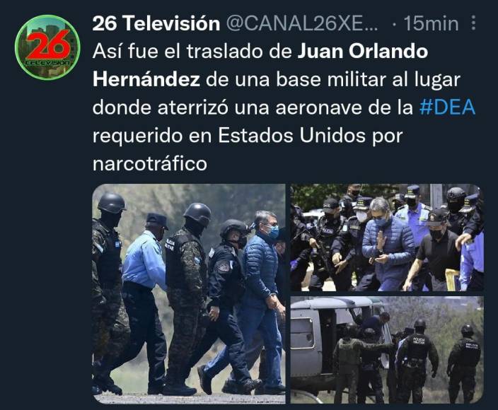 Así informó el mundo sobre la extradición de Juan Orlando Hernández a EEUU