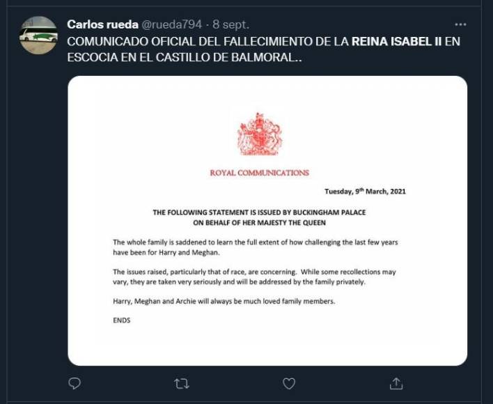 Así informó el mundo la muerte de la reina Isabel II