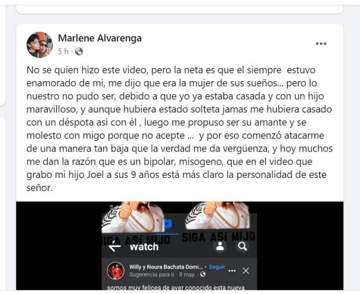 “Él siempre estuvo enamorado de mí”: Las fuertes declaraciones de Marlene Alvarenga sobre Salvador Nasralla