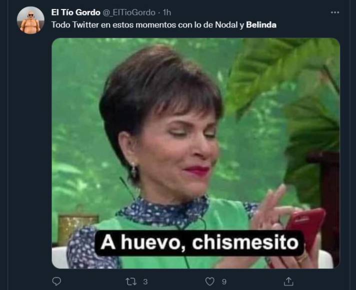 Divertidos memes deja nuevo escándalo de Belinda y Nodal