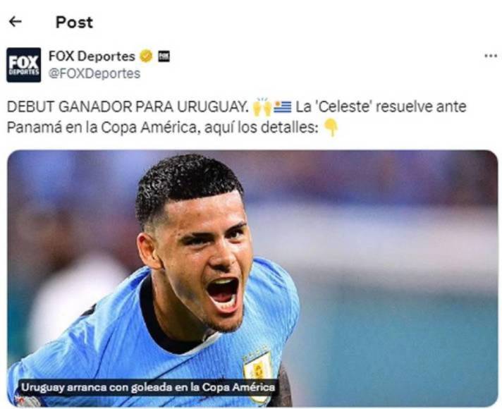 Mucho dolor en prensa de Panamá tras derrota ante Uruguay en Copa América