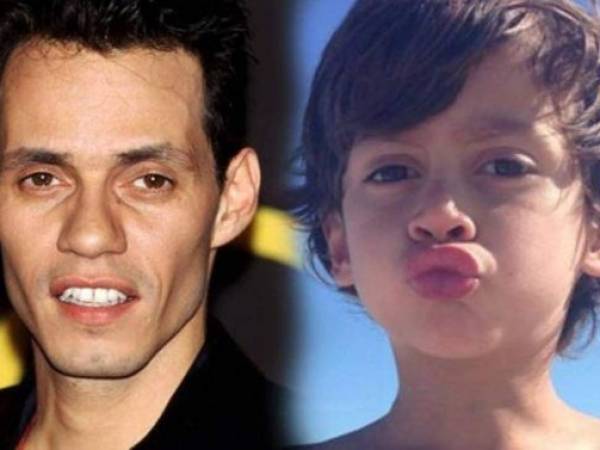 Marc Anthony y su hijo lucen como dos gotas de agua ¡Idénticos!