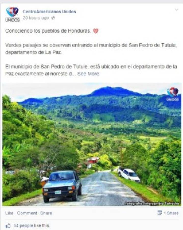 Embajadores de Honduras en Facebook