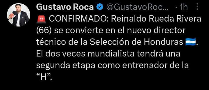 Lo que dice la prensa sobre la llegada de Reinaldo Rueda a la Selección Nacional de Honduras