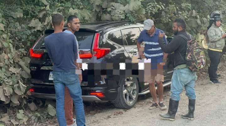 El dantesco hallazgo de un cadáver en la cajuela de un carro en Olanchito