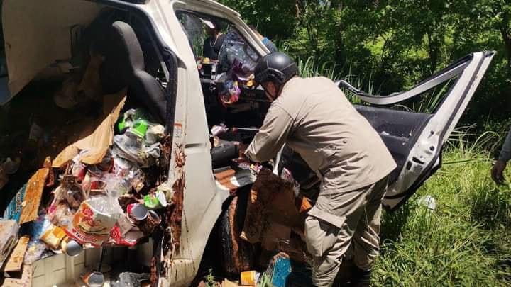 Impactantes imágenes del accidente en carretera a La Ceiba que segó la vida de un hombre