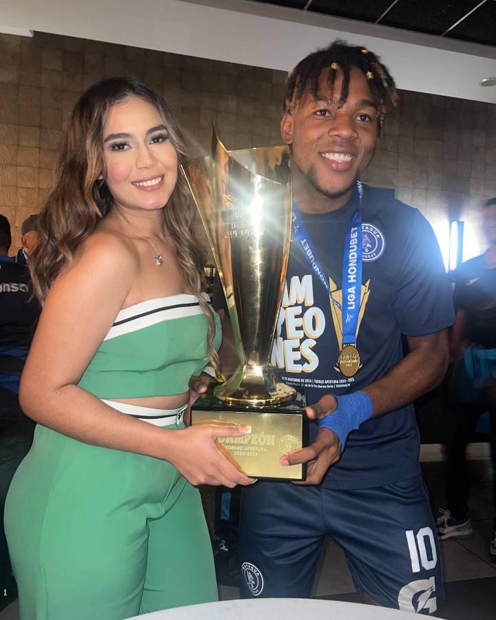 Esposas y novias de jugadores; así celebraron el título 19 del Motagua