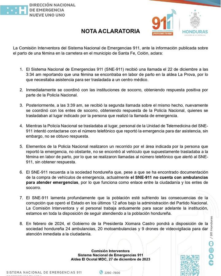 Mujer da a luz en plena carretera a Colón al no llegar ambulancia para trasladarla