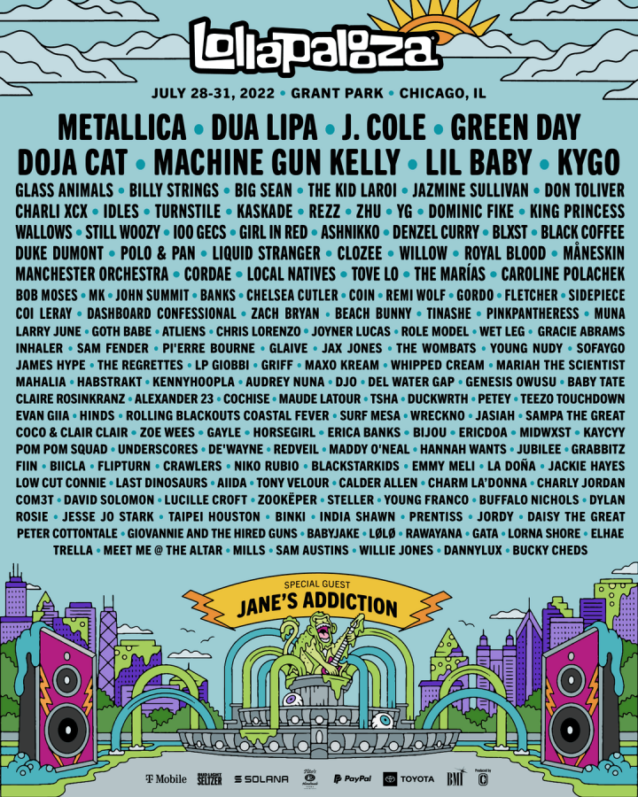 ¿Qué artistas participarán en el Lollapalooza 2022 en Chicago?