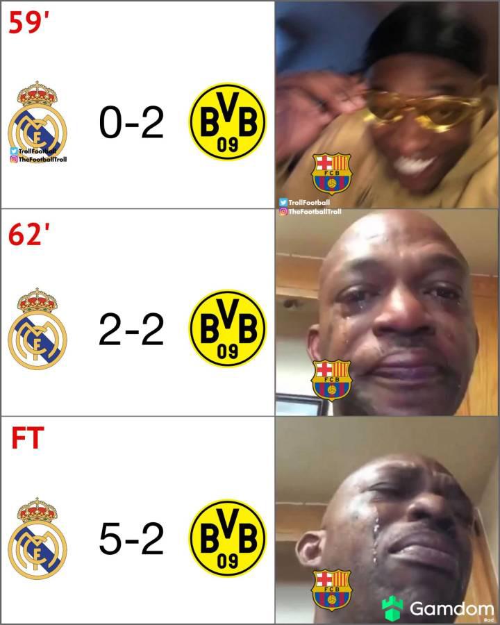 Memes que dejó la remontada de Real Madrid con triplete de Vinicius en Champions League