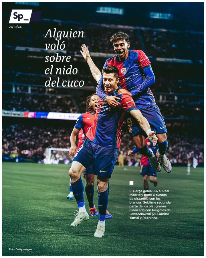 Barcelona humilló a Real Madrid y estas son las portadas de la prensa: “Nueva era”