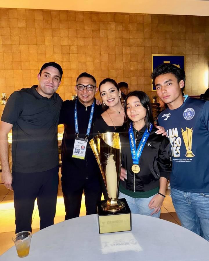 Esposas y novias de jugadores; así celebraron el título 19 del Motagua