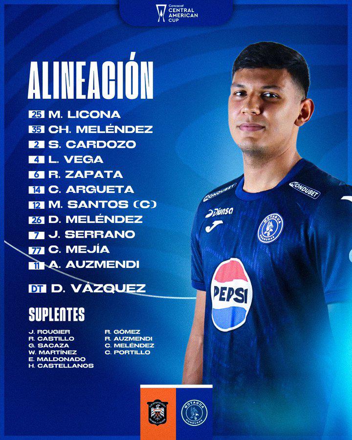 Alineación de Motagua para enfrentar a Águila en repechaje por Champions de Concacaf