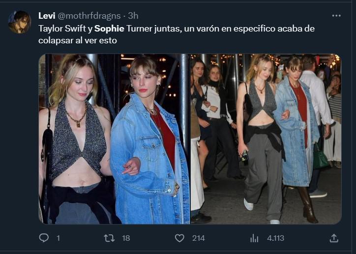 La salida de Sophie Turner y Taylor Swift deja una ola de memes en las redes sociales