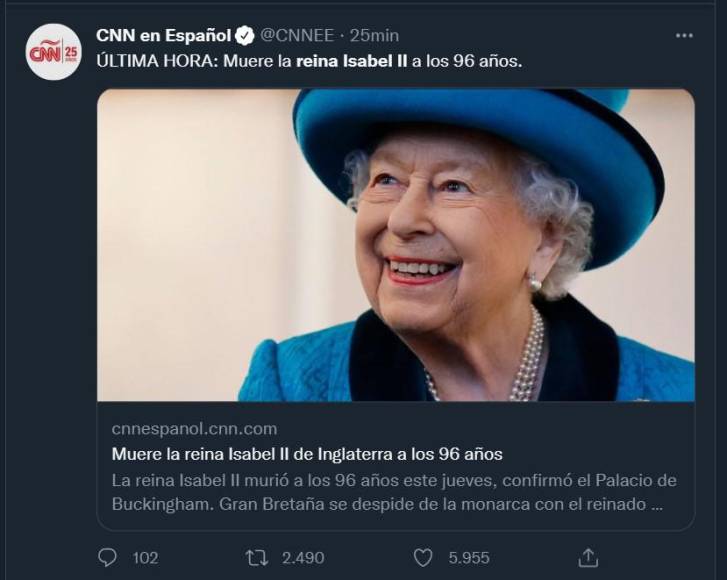 Así informó el mundo la muerte de la reina Isabel II