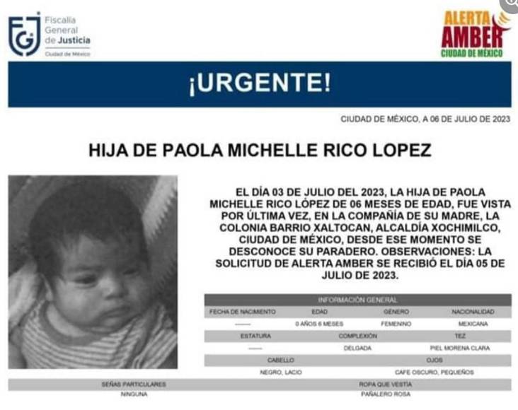 La bebé fue raptada y el niño abandonado en las calles: así encontraron a hijos de joven víctima de plan macabro en México