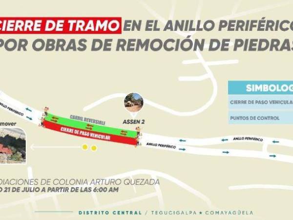 Los trabajos comenzarán a las 6:00 de la mañana, y el tramo del carril de Los Laureles hacia la Ulloa se utilizará como vía reversible.