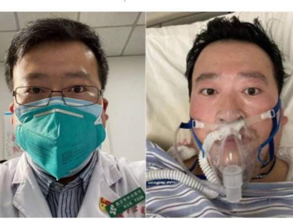 El Hospital Central de Wuhan primero desmintió la muerte del médico Li Wenliang, el primero en alertar sobre la gravedad del coronovarius y que había sido reprendido por las autoridades chinas por crear alarma, pero a última hora de este jueves, tras varias horas de confusión, finalmente confirmó el deceso. Foro: Cortesía