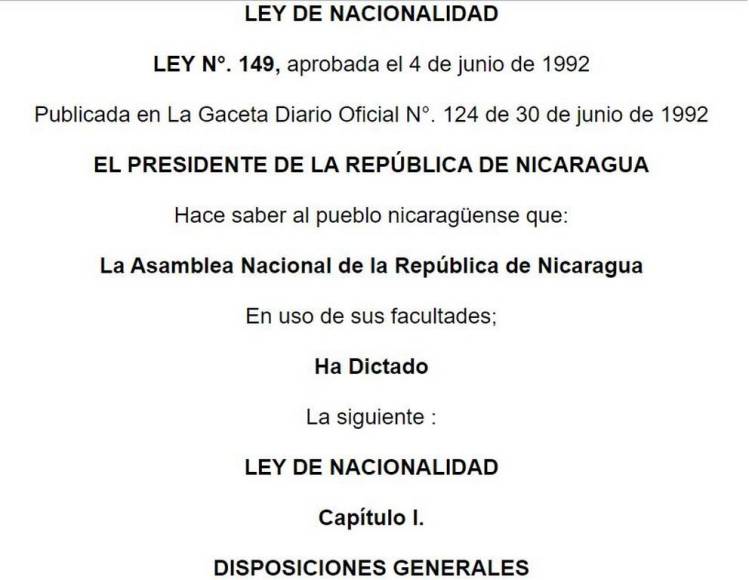 Meses y no tres años, como dice la ley de Nicaragua, residió Ebal Díaz para nacionalizarse en ese país