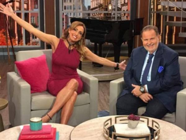 Lili Estefan junto a Raúl de Molina en el programa El Gordo y la Flaca. Foto: Univisión.