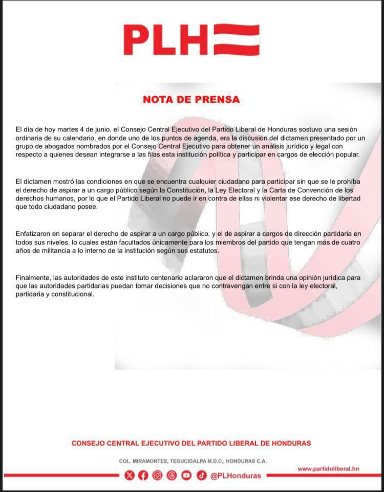 $!Nasralla y Jorge Cálix pueden aspirar a un cargo de elección por el Partido Liberal, pese a lo que dice Luis Zelaya