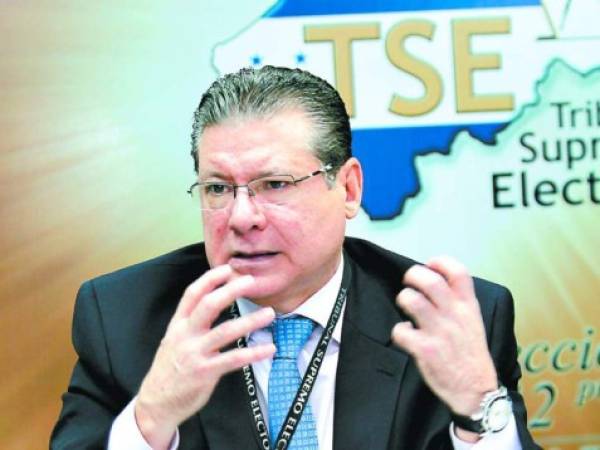 David Matamoros, magistrado del Tribunal Supremo Electoral.