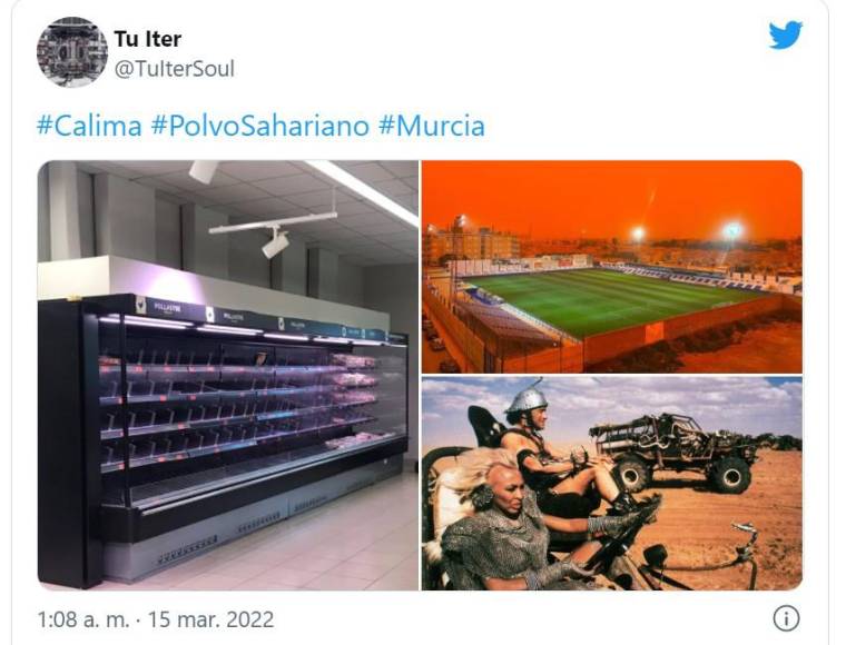 Los mejores memes que dejó el paso del polvo del Sahara sobre España