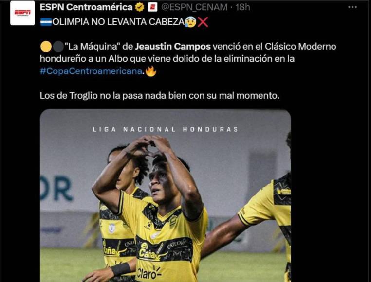 ¡Se deshacen en elogios! Prensa reacciona al trabajo de Jeaustin Campos al frente de Real España