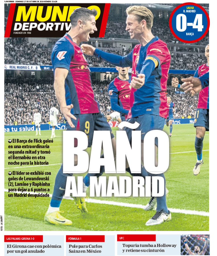 Barcelona humilló a Real Madrid y estas son las portadas de la prensa: “Nueva era”