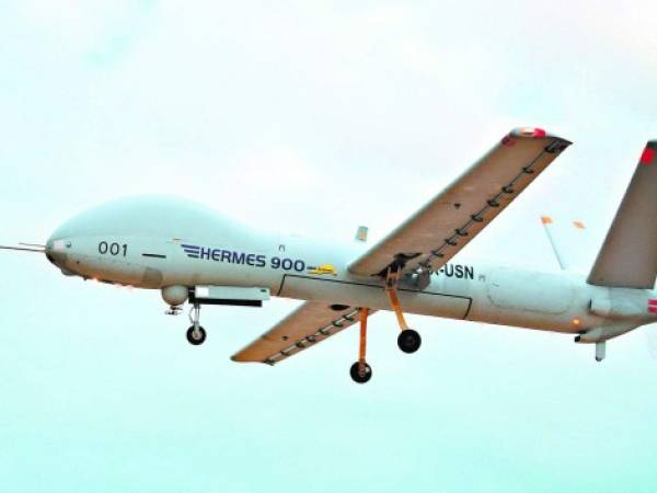 El avión no tripulado Elbit Systems Hermes 900, de Israel, es de los más empleados por las armadas en la región americana.