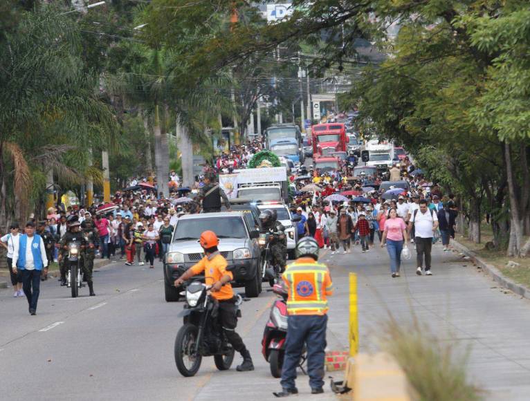 Aniversario 277: comienza celebración con llegada de Virgen de Suyapa a Basílica