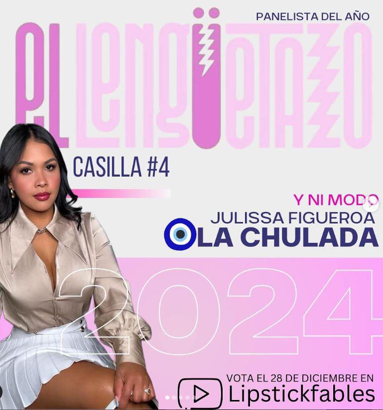 Julissa Figueroa, ‘La Chulada’, busca ser la panelista del año en “El Lengüetazo”