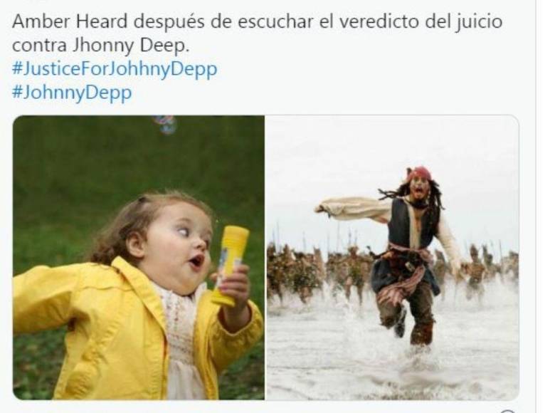 Con divertidos memes internautas reaccionan al triunfo de Johnny Depp