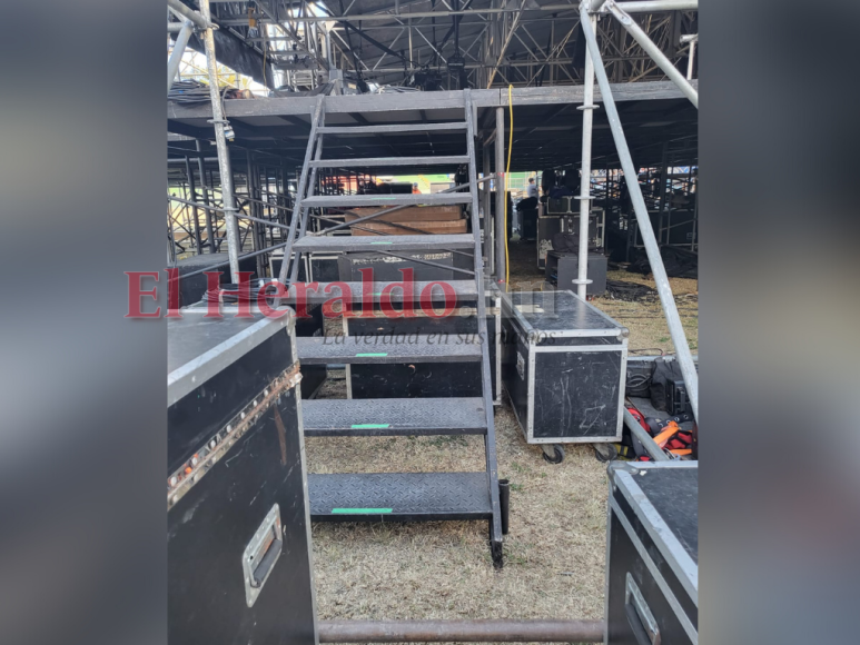 ¡Exclusiva! Así luce el escenario para el concierto de Christian Nodal en Honduras