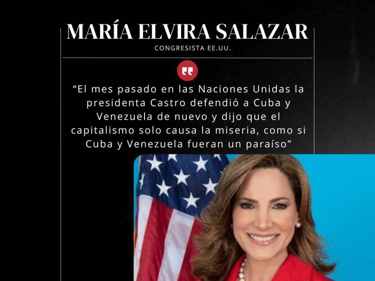 Frases de María Salazar sobre el gobierno de Xiomara Castro