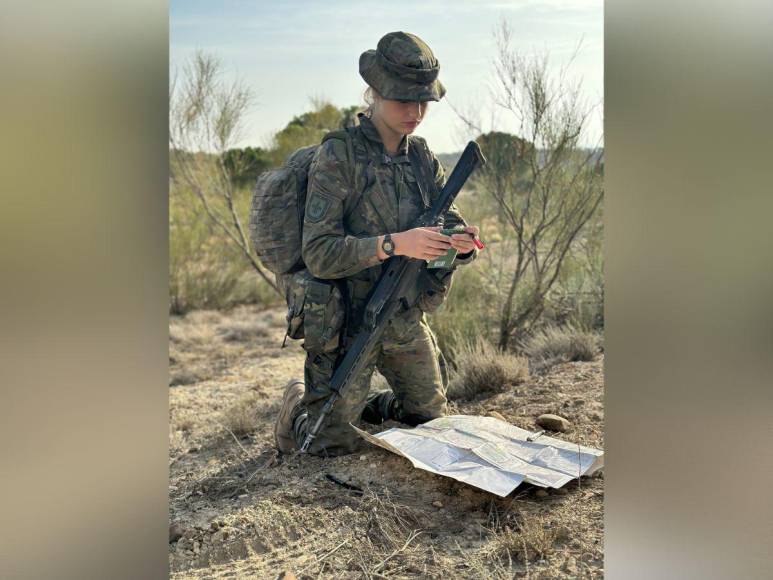 La Princesa Leonor en acción: Primeras fotografías de su instrucción militar