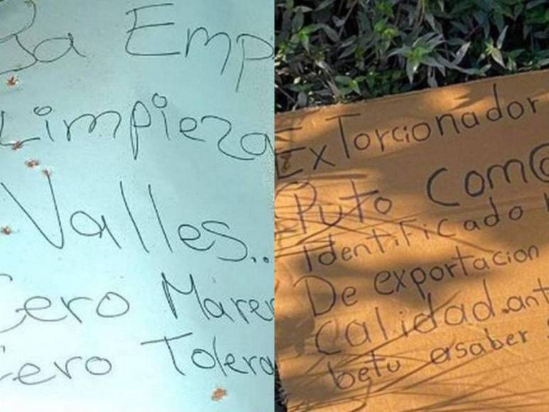 “Por sapos”, “ya empezó limpieza” y “con nosotros no se juega”: los macabros mensajes en rótulos hallados junto a cadáveres