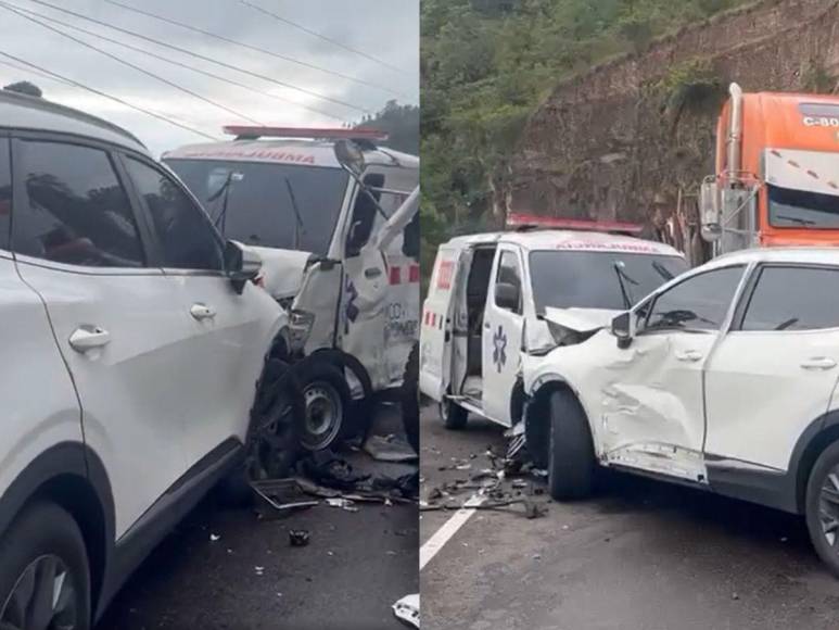 Las imágenes del accidente de esposa de Marco Bográn que dejó un muerto