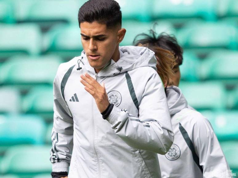 Sonriente y emocionado por jugar: así entrenó Luis Palma con el Celtic previo a su debut en Champions