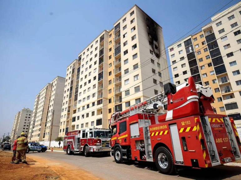 Pareja y su recién nacido mueren tras saltar de edificio en llamas en Brasil