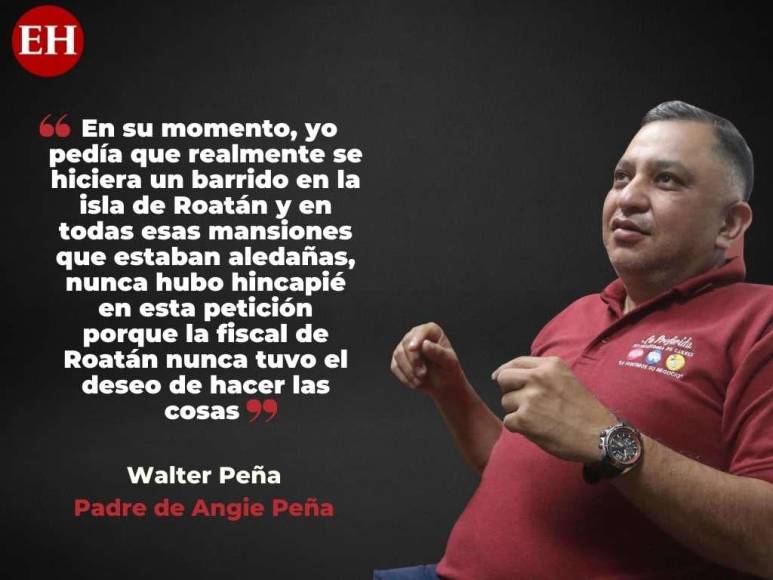 Las frases del padre de Angie Peña a ocho meses de que su hija desapareció en Roatán