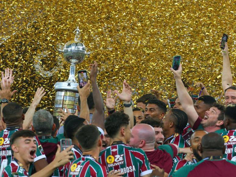 Así celebró Fluminense su primera Copa Libertadores tras derrotar al Boca